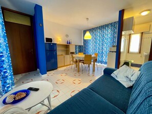 Apartment, 2 Bedrooms, Terrace, City View | Living room - Amazing Flat With sea View Terrace (Caorle)