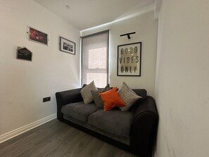 TV, video games, DVD player, music library