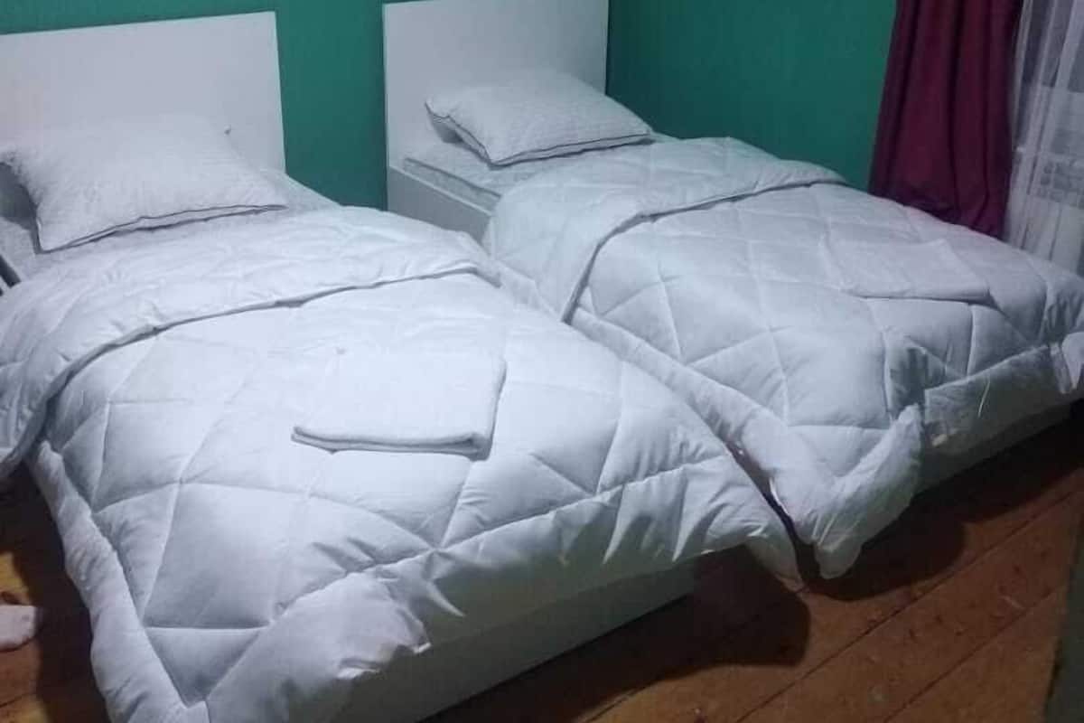 Habitación triple estándar, baño compartido, vistas a la ciudad | Ropa de cama de alta calidad y escritorio