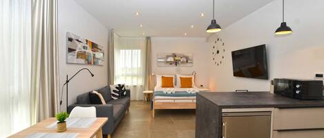 1 غرفة نوم وواي فاي مجانًا وملاءات أسرّة