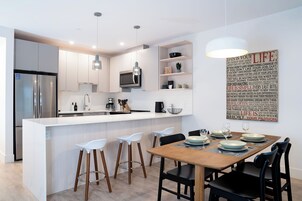 Condo | Private kitchen | Fridge, microwave, oven, stovetop