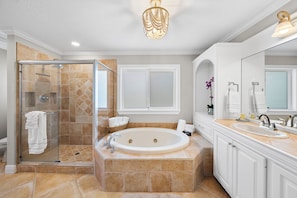 Shower, towels