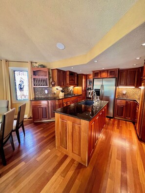 Fridge, microwave, oven, stovetop - Beautiful Main-Channel Lake Home w/ Dock & Plenty of Space for Whole Family (Sunrise Beach)