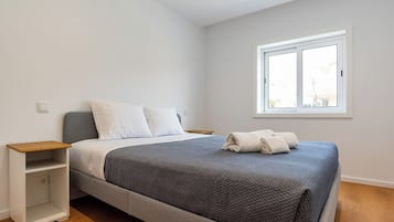 2 slaapkamers, een bureau, een strijkplank/strijkijzer, gratis wifi