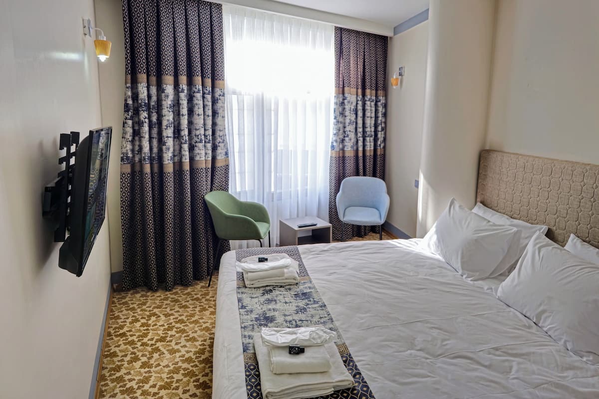 Classic Double Room, City View | Laptop workspace, soundproofing, free WiFi, bed sheets
