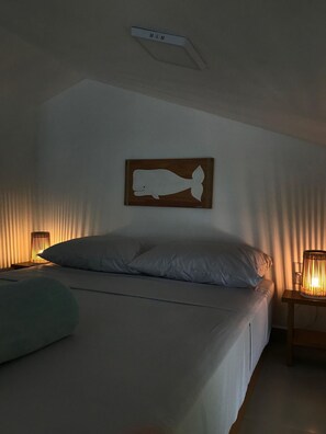 Familie appartement, uitzicht op zee | Luxe beddengoed, een minibar, individueel gedecoreerd