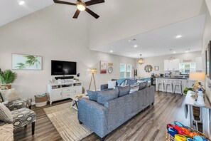 Smart TV, video games, DVD player, books