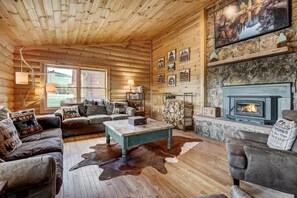 TV, fireplace, offices