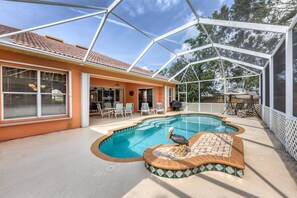 Et oppvarmet basseng