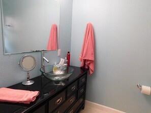 Shower, hair dryer, towels - Gentle Breeze - South Venice pool home (Venice)