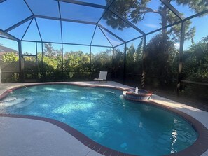 A heated pool
