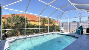 Et oppvarmet basseng