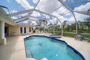 Una piscina riscaldata