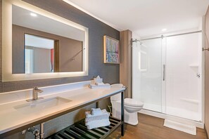 Suite, 1 King Bed, Non Smoking (Efficiency) | Laptop workspace, iron/ironing board, free WiFi, bed sheets - Cambria Hotel & Suites Plymouth (Plymouth)