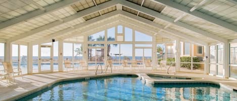 Indoor pool, a heated pool