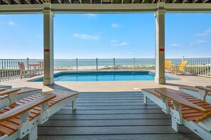A heated pool