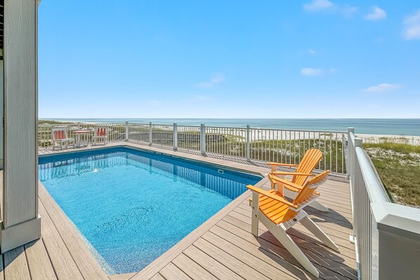 A heated pool