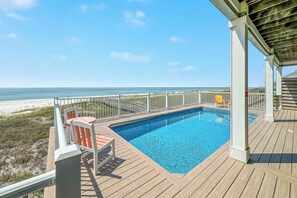 A heated pool