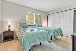 2 bedrooms, iron/ironing board, travel crib, WiFi