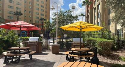 No Resort Fees. Adjacent casino with restaurants/movie theater/bowling alley.