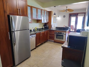 Microwave, oven, stovetop, dishwasher