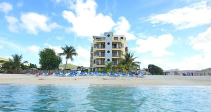 Oceanfront Condo with breathtaking views and private beach access.