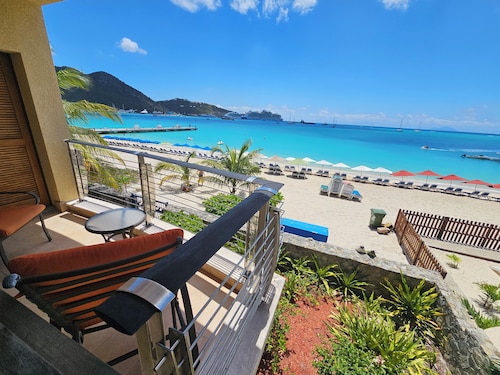 Oceanfront Condo with breathtaking views and private beach access.