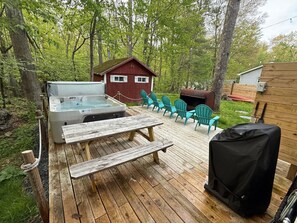 屋外ダイニングエリア