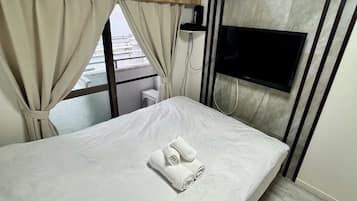 1 室のベッドルーム、WiFi、ベッドシーツ