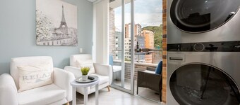 2024 New boutique 2B/1B balcony condo in famous Parque de Sabaneta 