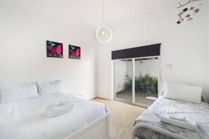 3 bedrooms, iron/ironing board, travel cot, WiFi