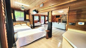 1 chambre, fer et planche Ă repasser, Wi-Fi gratuit, draps fournis