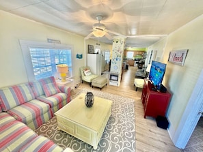 Älytelevisio, kirjoja, videokirjasto, stereot