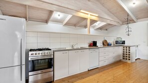 Fridge, oven, stovetop, dishwasher