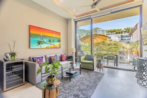 Living area - Penthouse in Romantic Zone! Pacifica 604 2BD Penthouse for rent in Old Town, Pue (Puerto Vallarta)