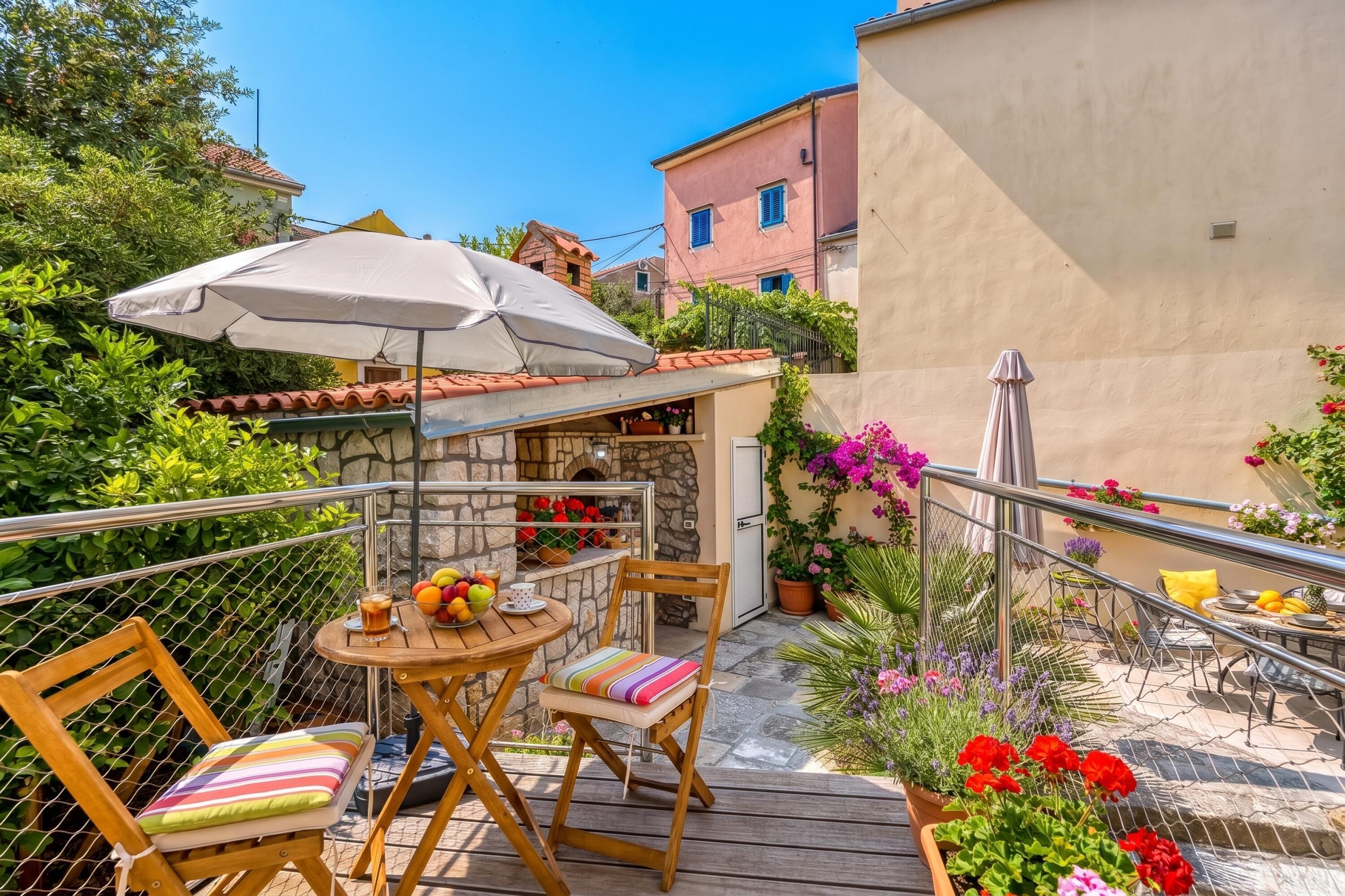 Family House, Multiple Bedrooms, 2 Bathrooms (Charming Island Villa Alba) | Outdoor dining