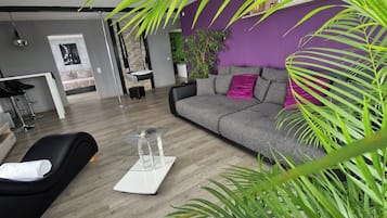 Ălytelevisio, DVD-soitin, kirjoja, musiikkikirjasto