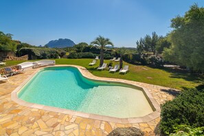 Pool - Holiday Home 'Villa Cactus, Costa Corallina' with Sea View, Wi-Fi, and Air Conditioning (OLbia)