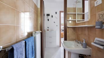 Ducha, secador de pelo, toallas