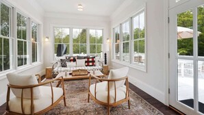 Smart TV, fireplace, offices - Lost Lane | Luxury Retreat w/ Hot Tub & Trails (Ellison Bay)