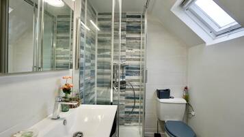 Shower, hair dryer