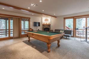 Game room - Northstar Vista: Creekside Home w/ Views, Pool Table, and Free Northstar Shuttle (Truckee)