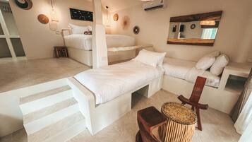 Familienvilla, 1 Schlafzimmer, Terrasse | Hochwertige Bettwaren, Zimmersafe, schallisolierte Zimmer