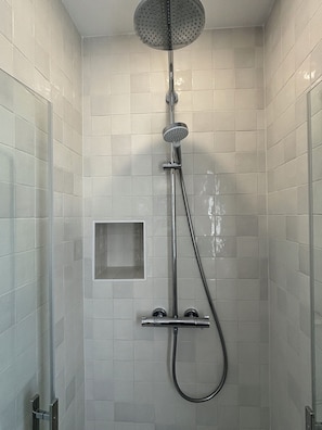 Shower, hair dryer