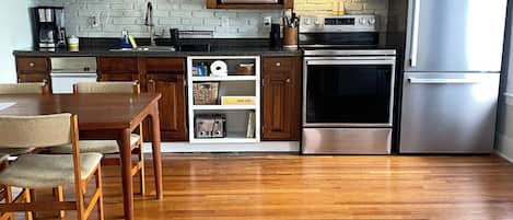 Microwave, oven, stovetop