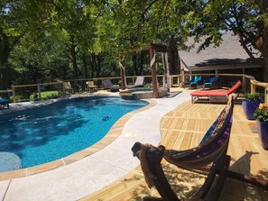 Pool - The Bunkhouse at Woodland Escape. Paradise meets countryside with pool & hot tub (Decatur)