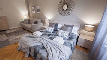 4 makuuhuonetta, ilmainen Wi-Fi, vuodevaatteet