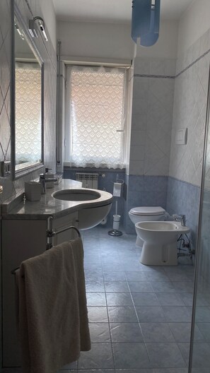 Shower, hair dryer, bidet, towels - Roman Holidays24 (Roma)