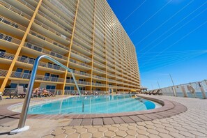 A heated pool