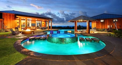 Dramatic New Kukui'ula Estate: Dazzling Style + Seaviews + Unique Pool & Spa